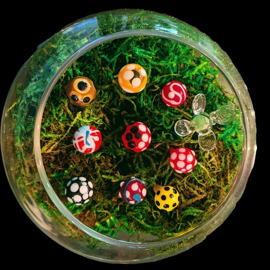 Murano Glass Mushroom Garden