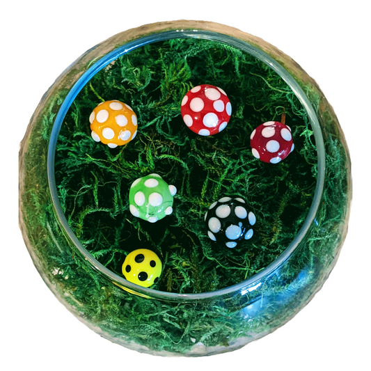 Murano Glass Mushroom Garden